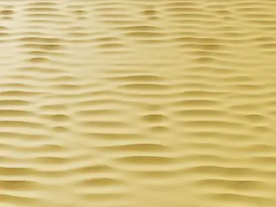 Tileable Sand Terrain Dunes - 4K textures Low-poly 3D model