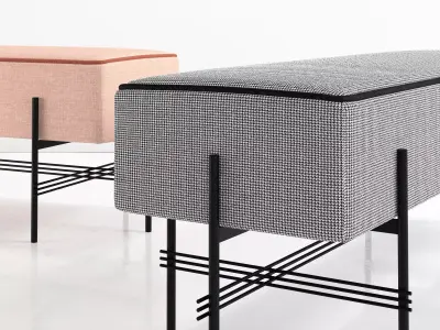 TS Pouf Rectangular Free 3D model