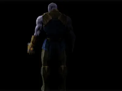 Thanos Low-poly 3D model