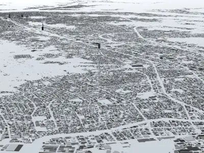 Shizuoka Streets and Buildings 3D model