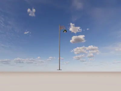 street light road  3D print model