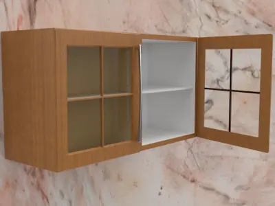 Kitchen Cabinet  Free low-poly 3D model