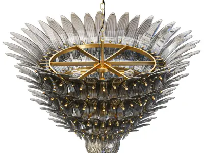 Palmette ceiling lamp 3D model