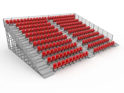 Collection Bleachers 9 3D Model Pack