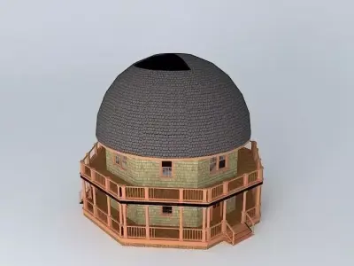 Mushroom House Free 3D model