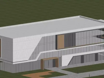 Modern Office Building 3D model