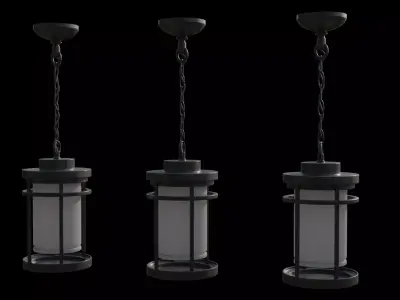 Outdoor- Indoor Chain ceiling light 2 3D model