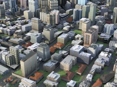 City 78 Low-poly 3D model