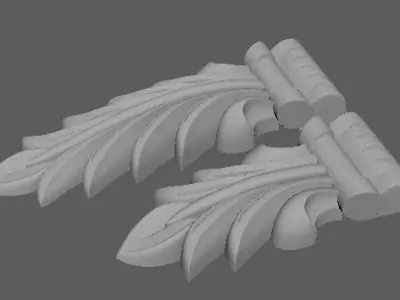 pilaster 2 sizes 3D model buy