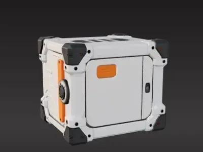 scifi box capsule 3D print model