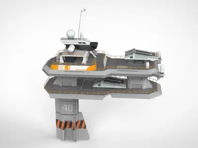radar platform 3 3D model