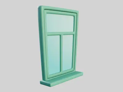 Cartoon Window 25b 3D model