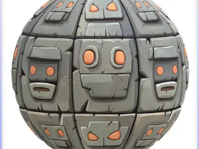  Stylized Wall Seamless Texture Texture 12