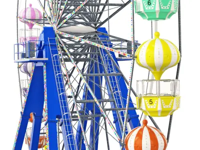 Ferris Wheel Kissimmee Old Town 3D model