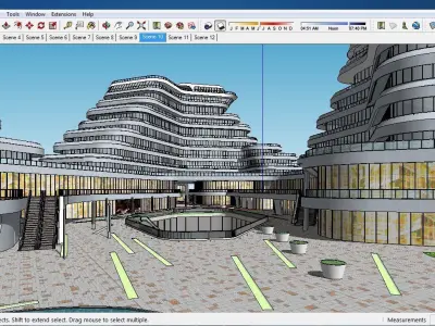 Sketchup Shopping Center A2 3D model