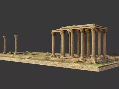 Temple of Olympian Zeus 3D model