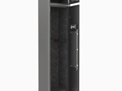 Branded 8 Gun Safe 3 PIN 3D model