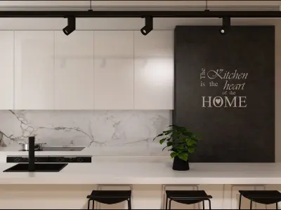 Kitchen interior 3D model