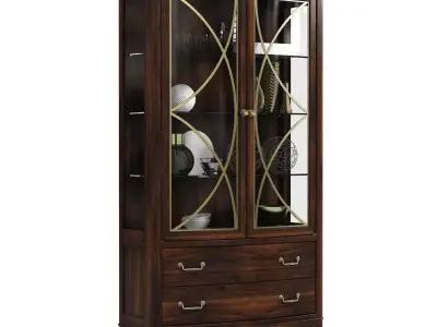 Hooker Furniture Dining Room Palisade Display China 3D model