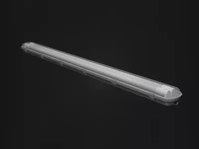 Fluorescent Lamp Low-poly 3D model get