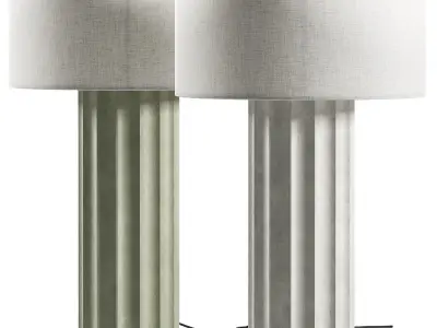 Milk  Sugar Cooper Table Lamp 3D model