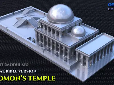 Solomons Temple 3D print Original Bible Version 3D print model