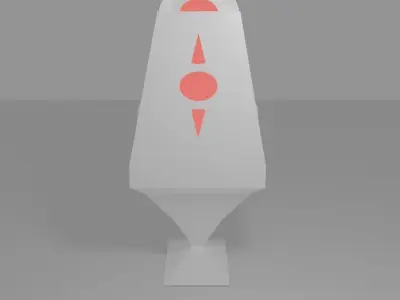 Sci-fi Alien Chair Low-poly 3D model