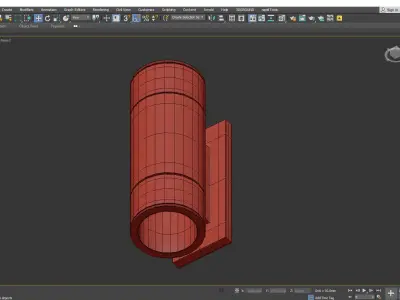 THORBURN WIDE WALL SCONCE Low-poly 3D model