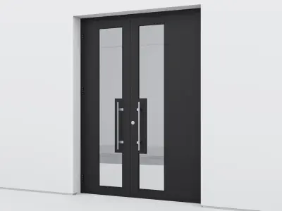 Aluminium door 130 3D model