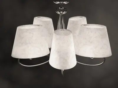 Chandelier with four lamps 3D model purchase
