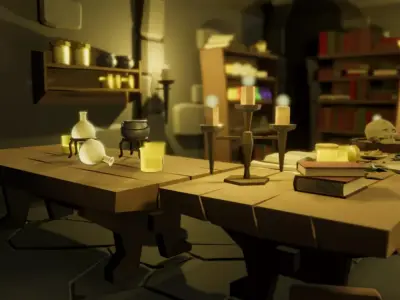 Ultimate Low Poly Dungeon Free low-poly 3D model