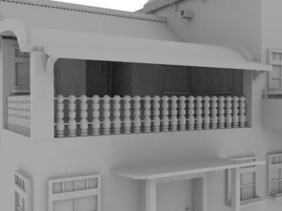 House 03 Low-poly 3D model purchase