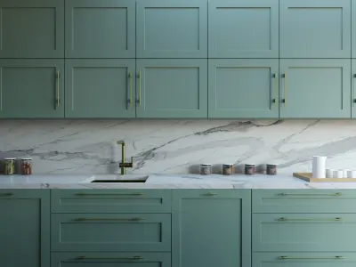 Modern Kitchen Island - Classic Contemporary  3D model