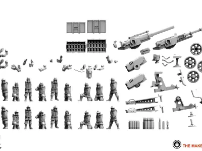 Valour Korps - Support Guns 3D print model