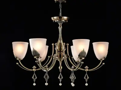 Chandelier Basil RC146-PL-06-MG Maytoni Classic Free 3D model