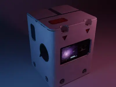 Generic Sci-Fi Technology crate 3D model