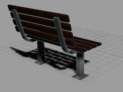 Street Bench 3D model