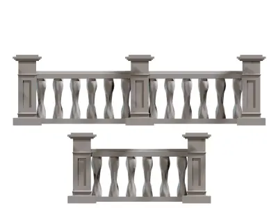 3D Concrete Balustrade v1 3D print model