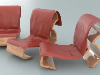 laos Chair Design 3D model