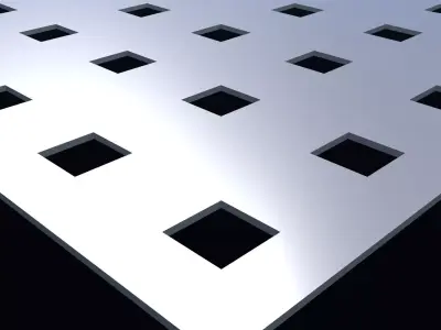 Perforated panel with 12 percent opening 25O112 3D model