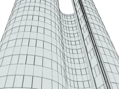 City Building Design S-2  Low-poly 3D model