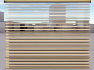 Window blind horizontal hunter douglas 3d model 3D model