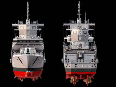 F125 Baden Wuerttemberg Class Frigate PBR 