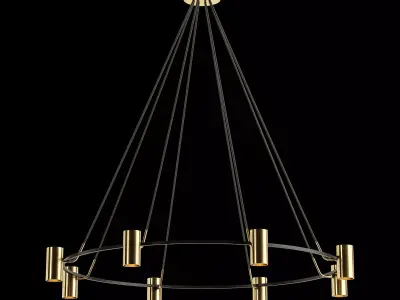 Restoration Hardware  CHAMPEAUX ROUND CHANDELIER 60 3D model