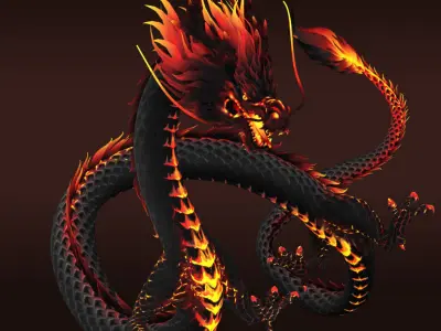 dragon ChineseDragon loong 3D model