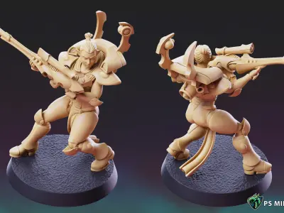 Space Elf Vanquisher Male Bundle 3D print model