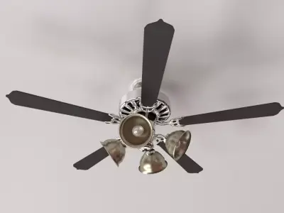 Ceiling Fan With Light 3D model