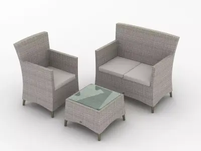 Garden Furniture Set 003 3D model