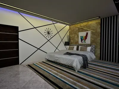 Bedroom Design 3D Model  3D model