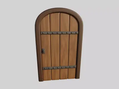 Cartoon Door 17b 3D model